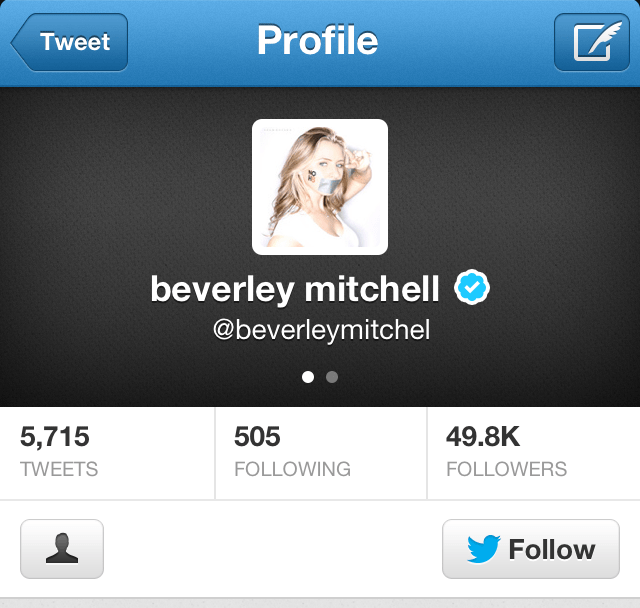 BEVERLEY MITCHELL OFFICIAL