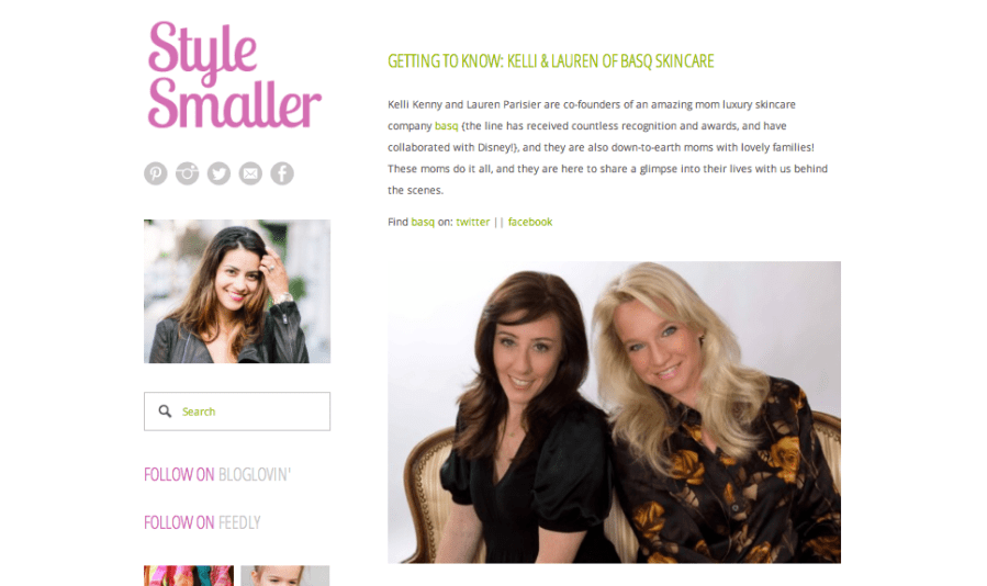 Style Smaller Press Clipping