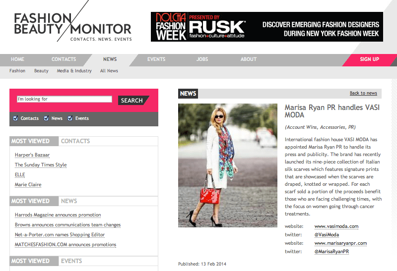 FASHION MONITOR VASI