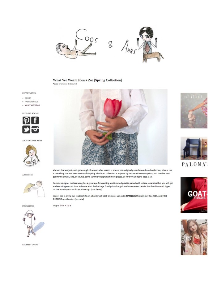 coos & ahhs- What We Wea...Zoe {Spring Collection}